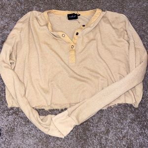 urban outfitters cropped long sleeve